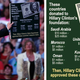 Donald Trump holding up a sign printed from the internet (left) the graphic printed from the internet (right)